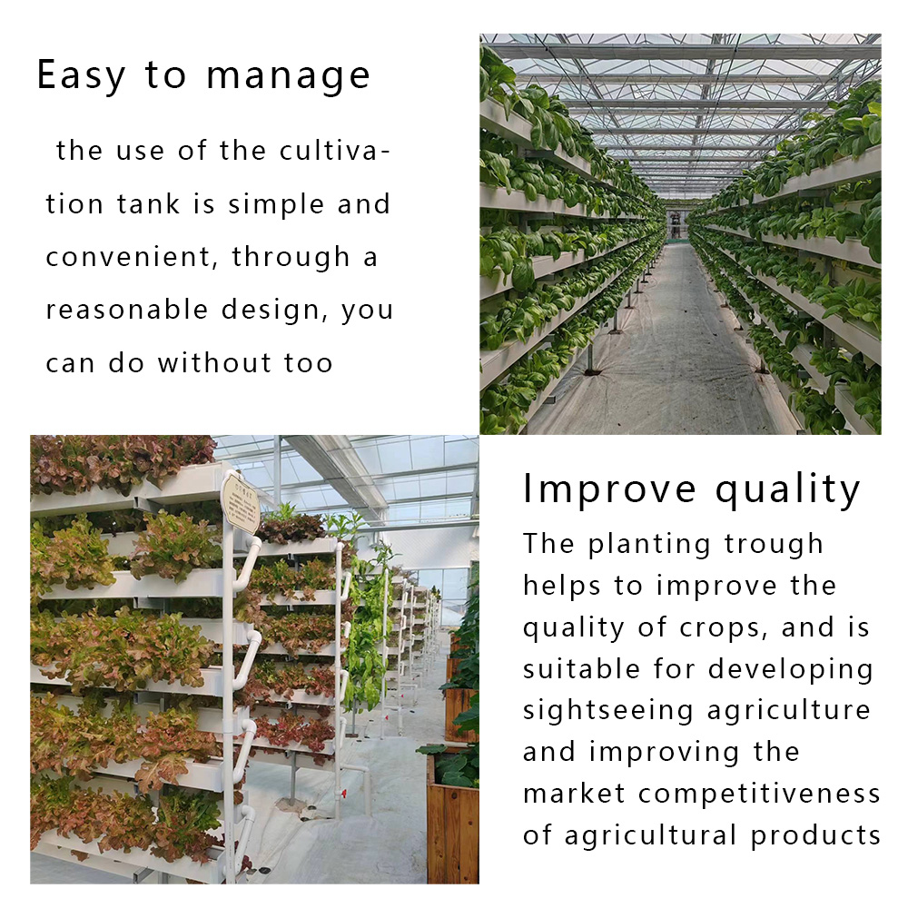 Agriculture Garden FarmingVertical Growing Systems plastic pipe for hydroponic nft pvc channel Hydroponics System Equipment Factory Wholesale Export