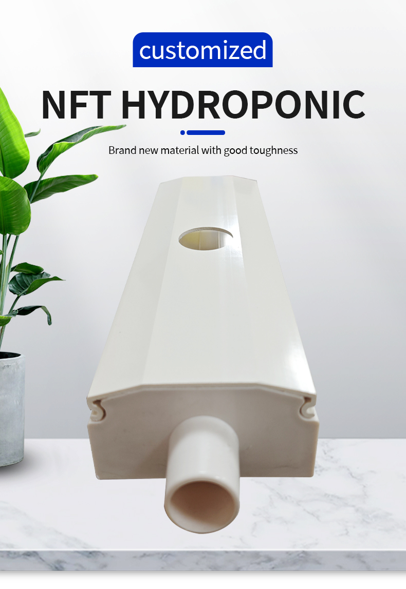 Greenhouse Food Grade Pvc Pipe Nft Channel Hydroponic Growing System Nft Pipes Hydroponics Production Wholesale