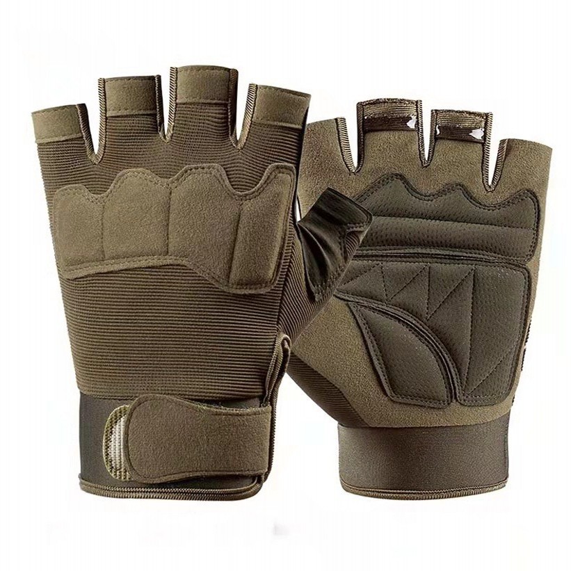 Anti-cut Hard Knuckle Half-fingers Gloves Outdoor Hunting Shooting Outdoor Riding Fitness Hiking Protective Gloves Quality Manufacturing