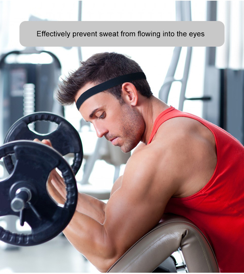 Anti-perspirant band silicone anti-slip sweatband for men and women outdoor fitness running yoga headband headscarf Affordable Wholesale Services