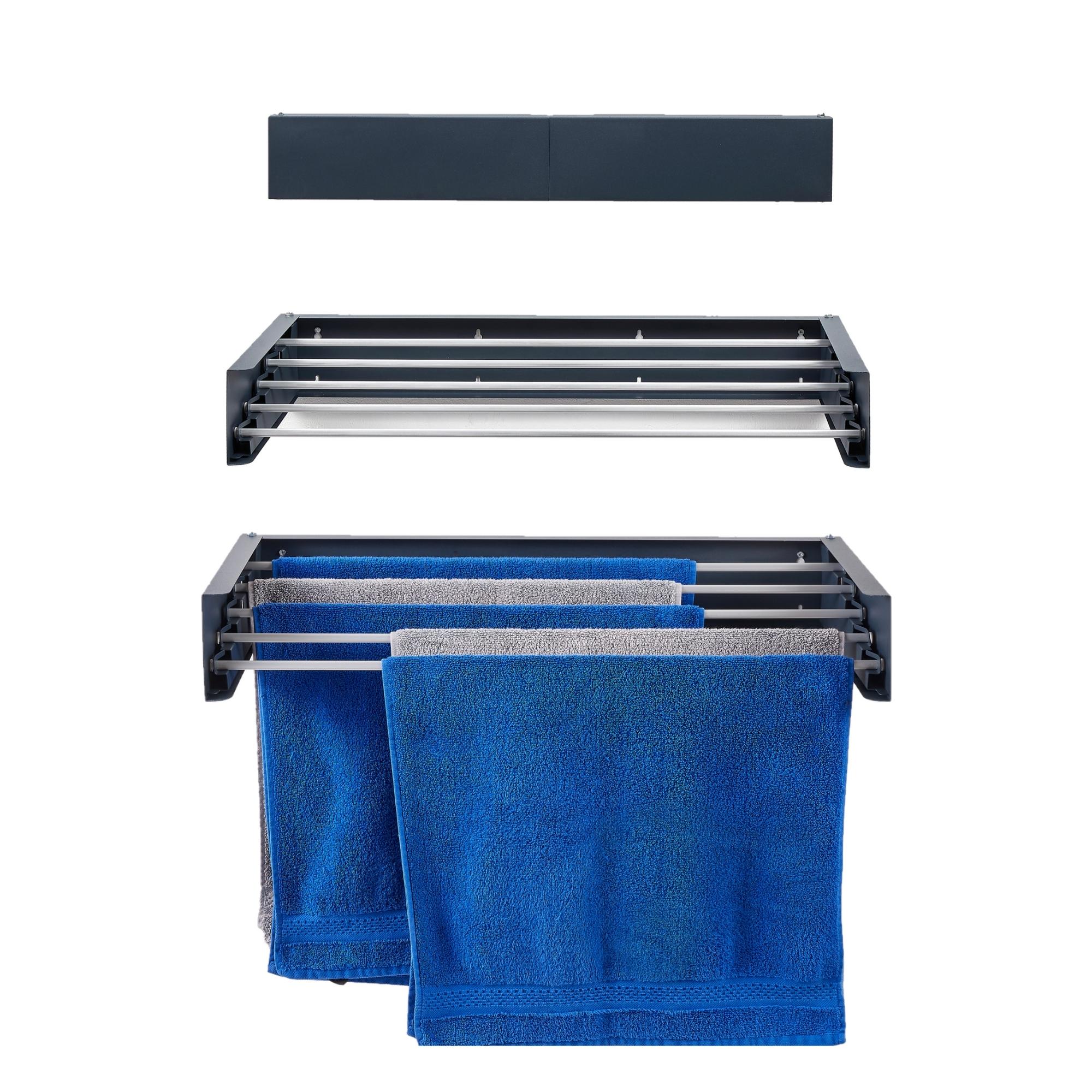 NEBU RETRACTABLE WALL MOUNTED CLOHTES DRYING RACK 28