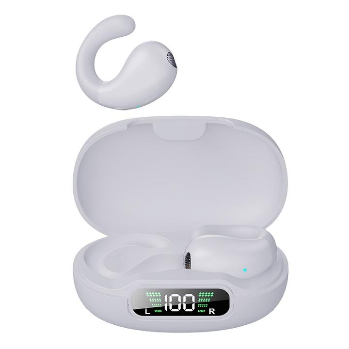 BT5.3 Open-ear OWS Wireless HD Gaming Blue Tooth 5.3 Earbuds With LED Digital Display For Christmas Giveaway Gifts Sets Manufacturing Solutions Production