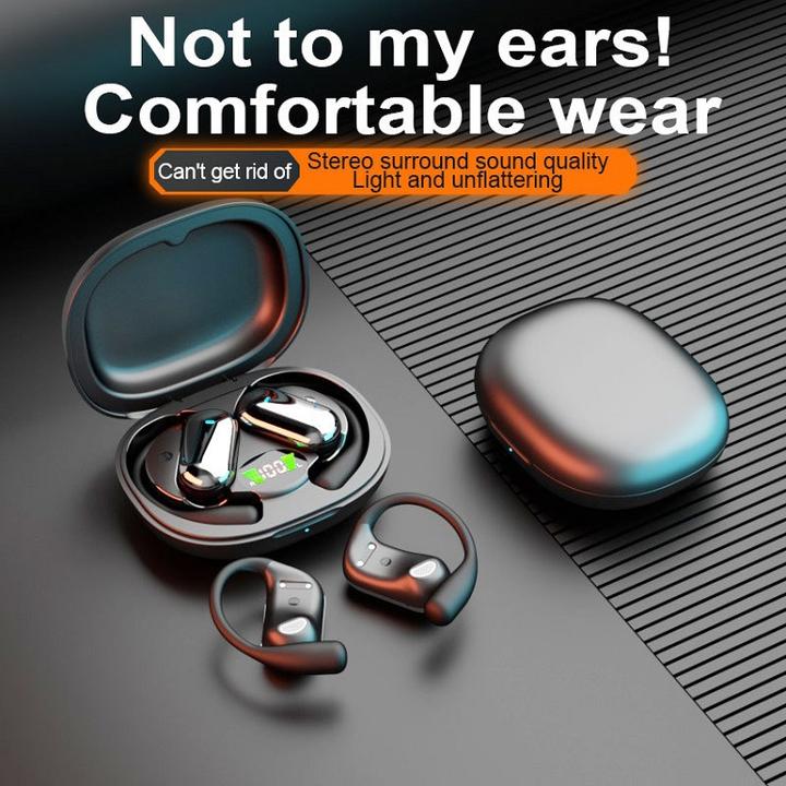BT5.4 Touch Screen Charging Case Wireless Earphone ENC Earbuds BT 5.4 Open-Ear TWS Earphones Christmas Gifts 2024 Factory-Owned Wholesale Bulk Orders