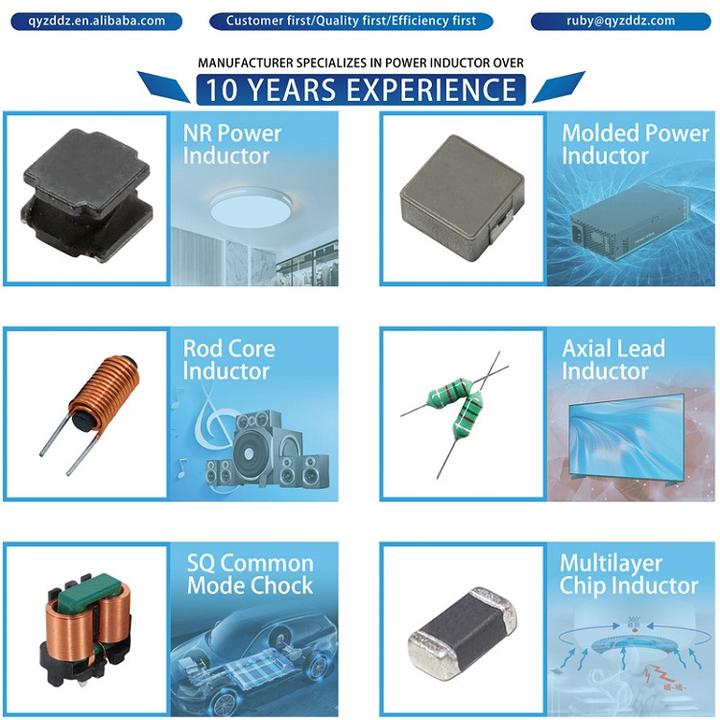 Cheap Rod Inductors 3mA 0.5ohm 4*10 4*12 4*15 0.5uh 1uh 1.5uh 2.2uh 3uh 4.7uh Rod Inductors Bulk Manufacturing Processing