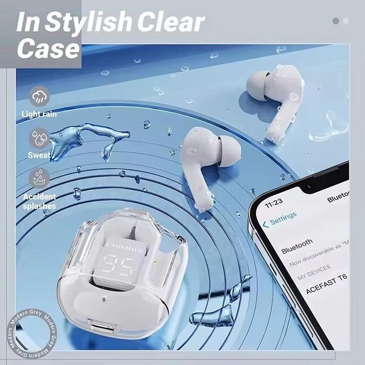 Custom Logo Transparent Earphone Type C TWS Auriculares Air 31 Air31 Transparent Pods Auriculares Audifonos Wireless Headphone Wholesale Bulk Supply
