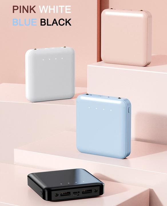 Customized 10000Mah Mini Power Bank Dual Usb 5V2A External Battery Portable Charger Ultra Slim CE Rohs Power Bank 10000mah Export-Oriented Factory Custom Solutions