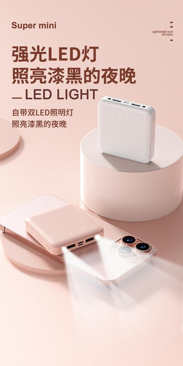 Customized 10000Mah Mini Power Bank Dual Usb 5V2A External Battery Portable Charger Ultra Slim CE Rohs Power Bank 10000mah Export-Oriented Factory Custom Solutions