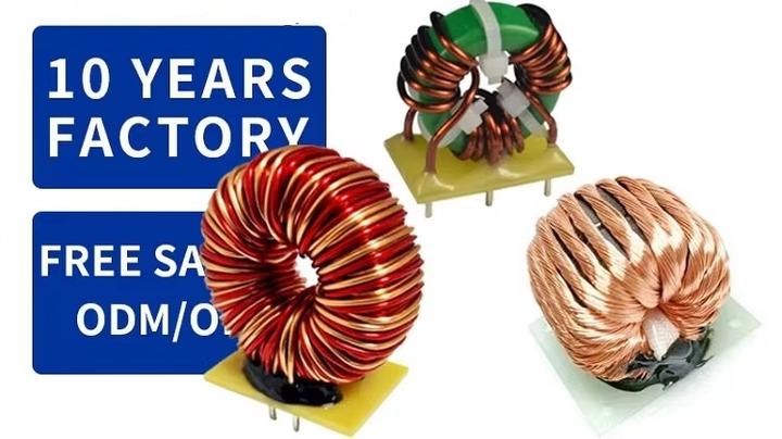 Factory Custom Made Inductor 040125 47uh 0.6mm Wire Diameter Toroidal Coil Kool Mu Winding Magnetic Ring Inductor OEM Wholesale Outlet