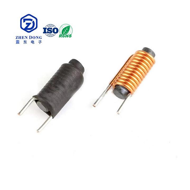 Factory Custom Made Inductor 1uh 1.5uh 2.2uh 3uh 4uh 4.7uh 8uh 5-6mA 0.5ohm Rod Core High Frequency Choke Coil Inductor Manufacturing and Export Efficiency
