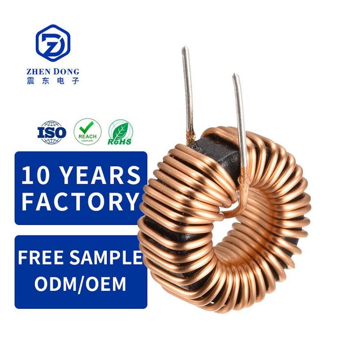 Factory Customized Toroidal Inductor 044125 22uh 47uh 68uh Wire Energy Storage Circular Choking Loop Toroidal Inductor Coil China Factory Supply Trade