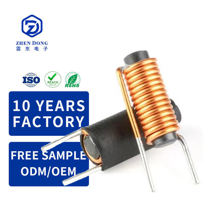 High Quality Factory Wholesale Price 1uh 1.5uh 2.2uh 3uh 1mA 0.5ohm 10Pcs Rod Inductor Magnetic Rod Coil DC Filtering Inductance Factory Pricing Supply