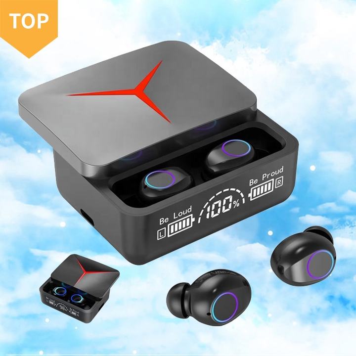 M90 Pro Hifi Gaming Earphone BT Wireless Stereo Earbuds LED Digital Display Mini Sports TWS Headset Quality Manufacturing Direct