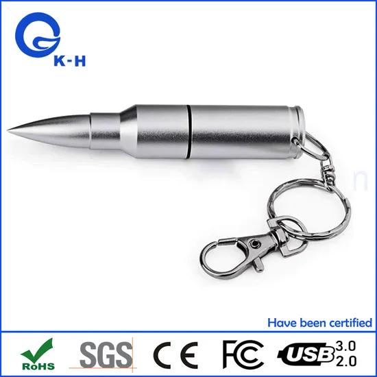 Metal Bullet Shaped USB Flash Disk 4GB 8GB 16GB