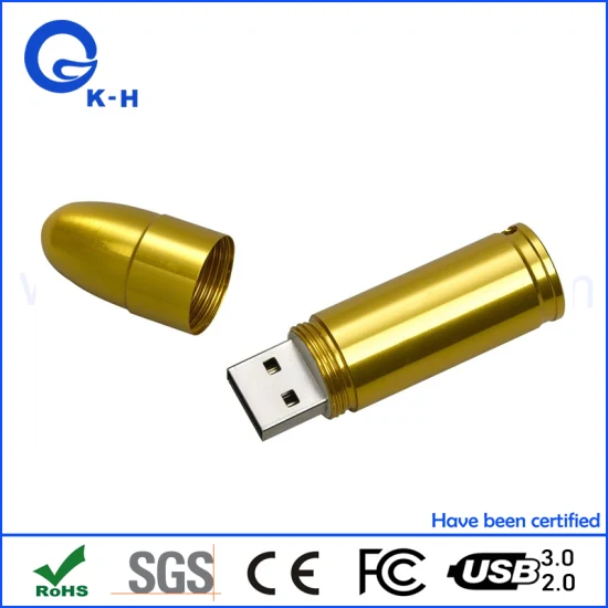 Metal Bullet USB Flash Disk 2 GB 4GB 8GB