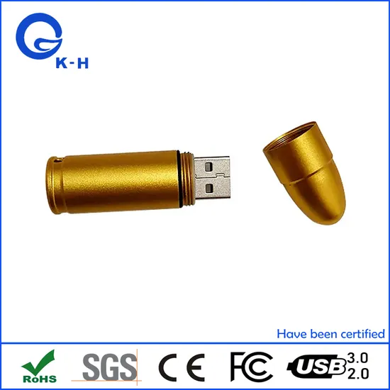 Metal Bullet USB Flash Disk 2 GB 4GB 8GB