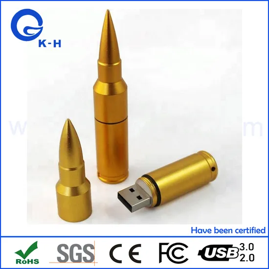 Metal Bullet USB Flash Memory 4GB 8GB 16GB