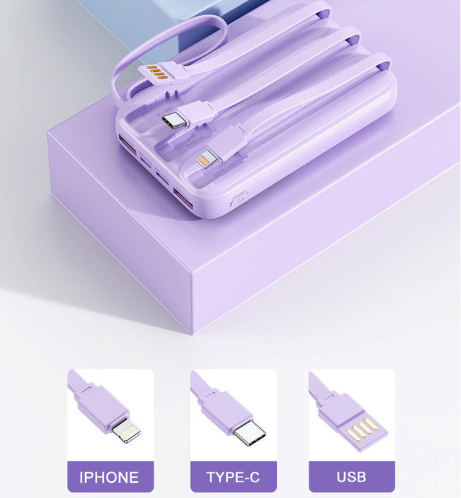 Mobile Power Bank 20000mah Type C Micro Phone Interface Promotional Gift Power Bank 10000 mah Phone Power Bank Wholesale Supplier