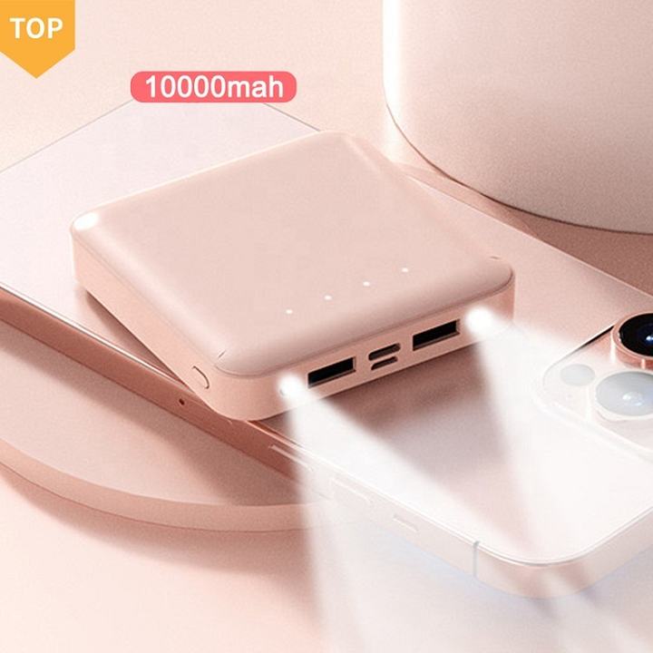 OEM Power Bank For iPhone Android Mini 10000mAh Travel Portable Power Charger Business Portable Gift Power Banks Global Manufacturing