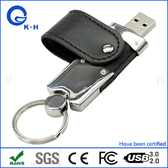 Popularpu Leather USB Flash Disk 16GB 32GB 8GB 4GB