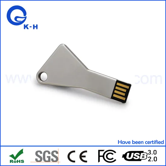 Portable Metal Triangle Key Shape USB Flash Disk