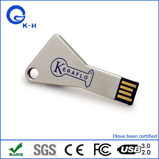 Portable Metal Triangle Key Shape USB Flash Disk