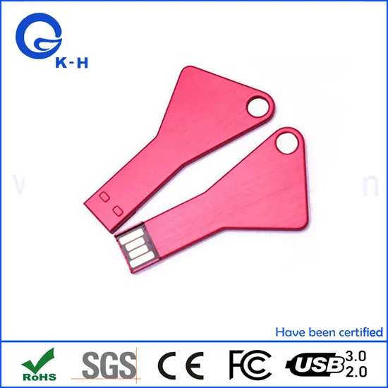 Portable Metal Triangle Key Shape USB Flash Disk