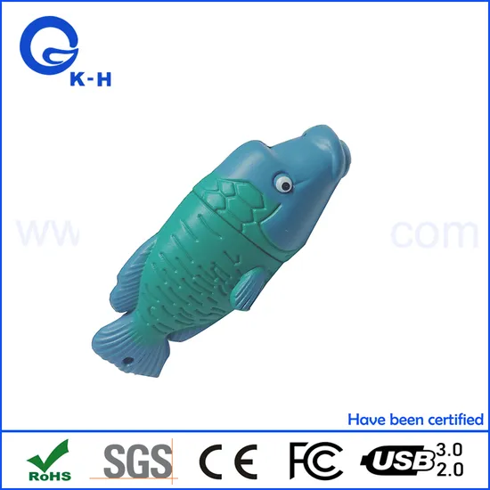 Sea Fish PVC Material USB Flash Memory Driver