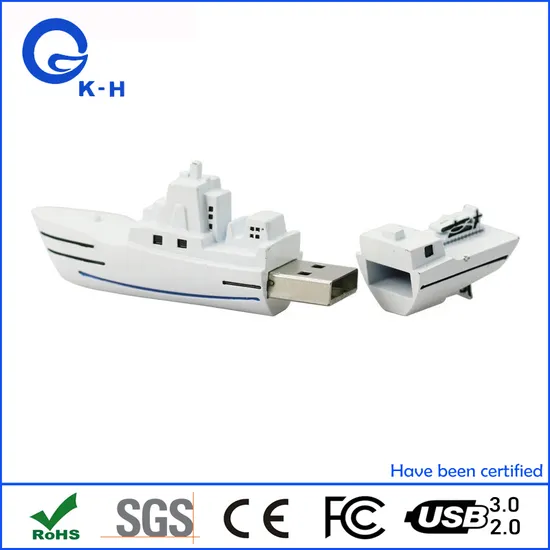 Ship Shape USB Flash Disk for Logistics Company