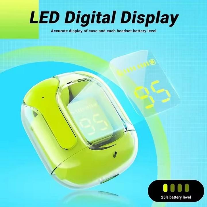 TWS LED Power Display True Wireless Transparent Headphones Earbuds Auriculares Mini Portable Air 31 Air31 Earphones High-Quality Wholesale