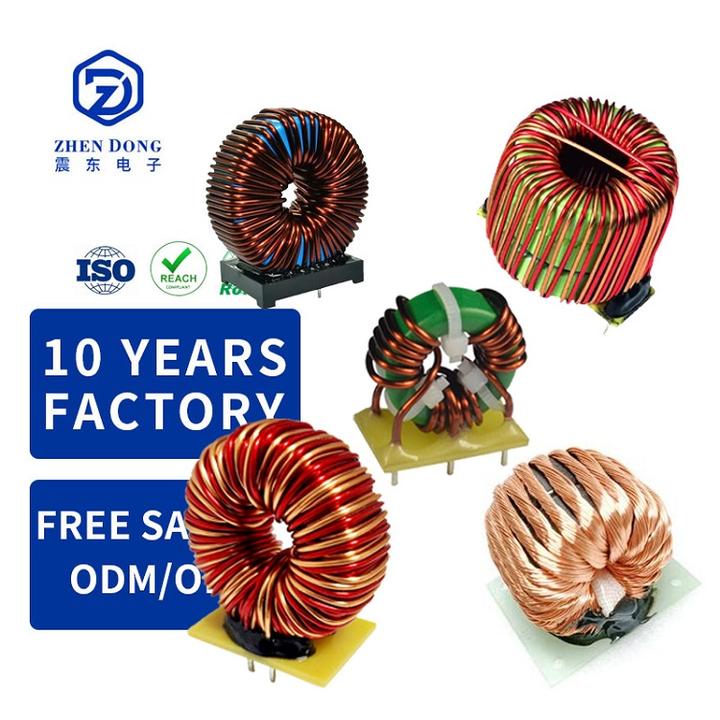 Various High Frequency Filter Toroidal Coil Inductor Wire Wound Copper Toroidal Line Filter Overseas Manufacturing Manufacturer