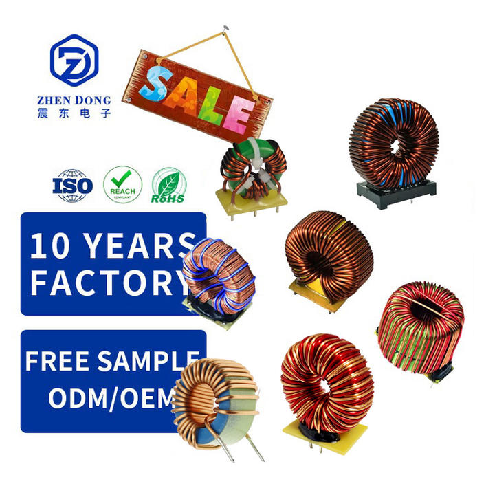 Various High Frequency Filter Toroidal Coil Inductor Wire Wound Copper Toroidal Line Filter Overseas Manufacturing Manufacturer