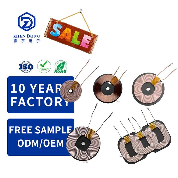 Wireless Transmitter Coil Qi Transmitter Coil Receiver Universal Charging Inductor Coil Rapid Production Solutions Trade