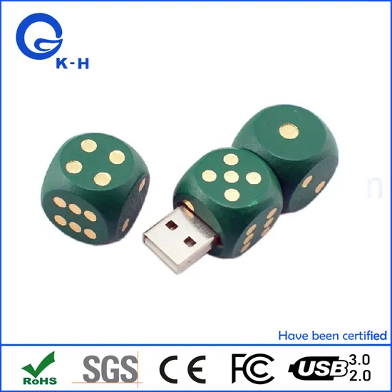 Wooden Dice USB Flash Disk 16GB 32GB 64GB 128GB