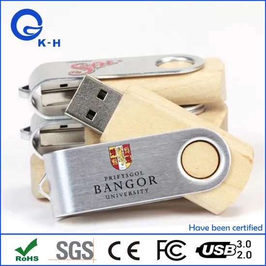 Wooden Twist USB 2.0 Flash Memory Stick 16GB