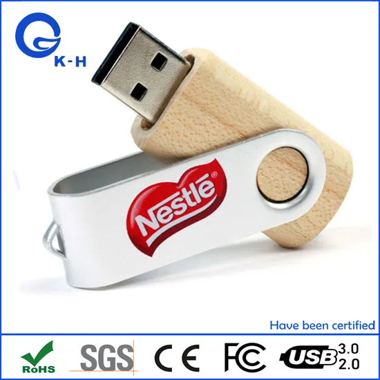 Wooden Twist USB 2.0 Flash Memory Stick 16GB