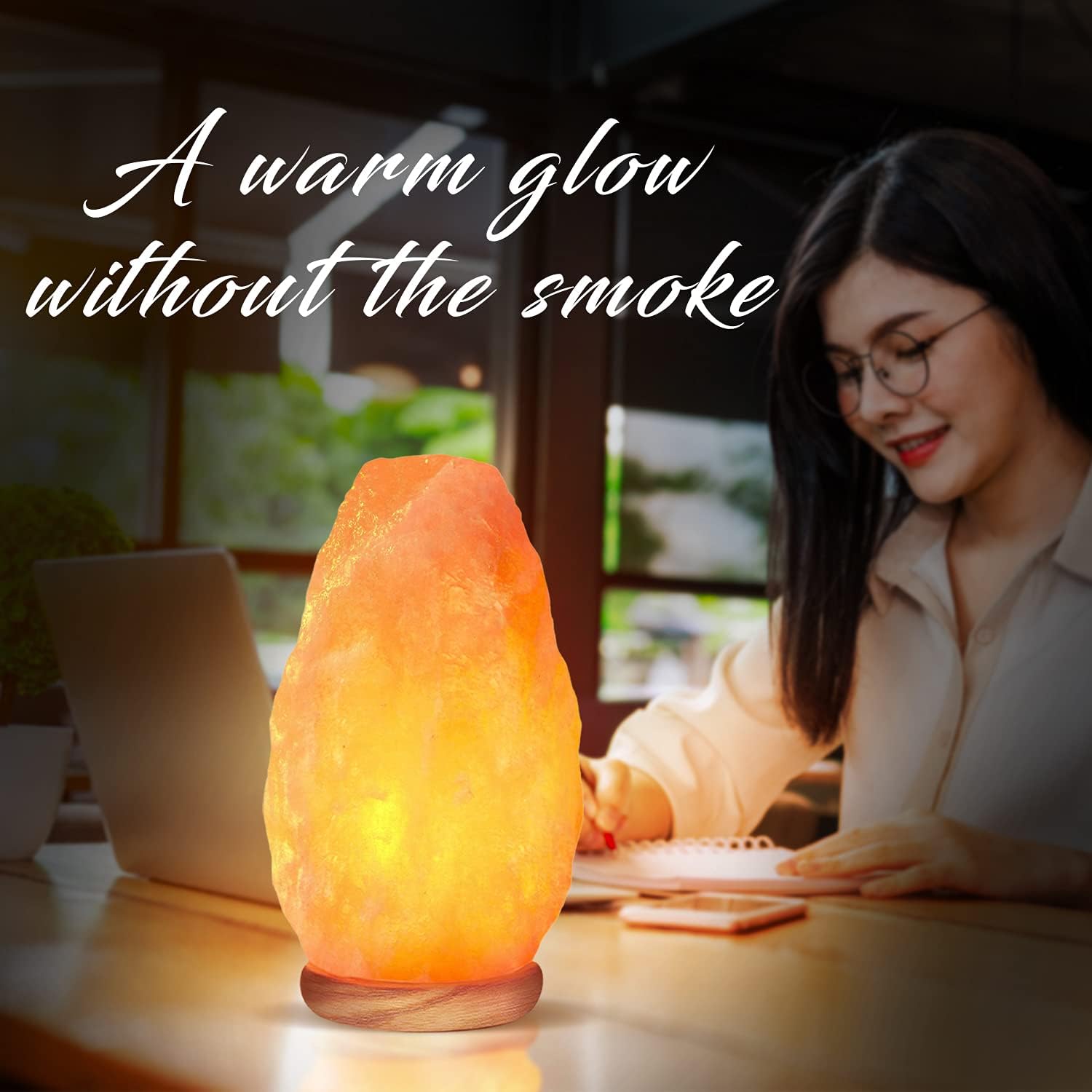 Himalayan Salt Lamp Natural Crafted Aesthetic Design Home Decor and Natural Air Purifier