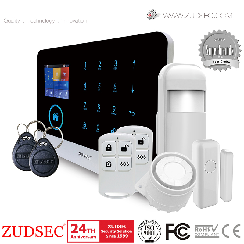 WiFi House 2g/4G GSM Smart Life Wireless Intruder Burglar Home Security Alarm System with APP Control